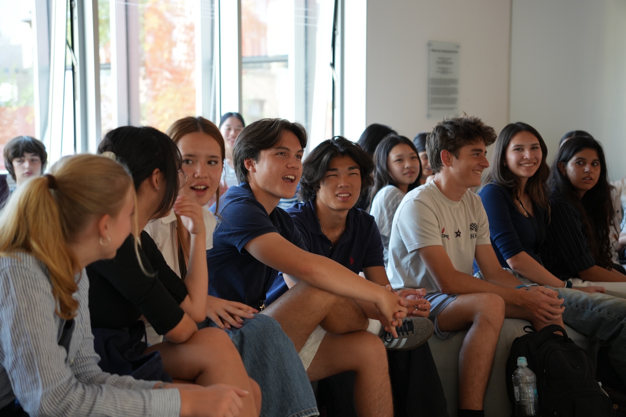 Oxford Summer Academy students taking part in a group programme